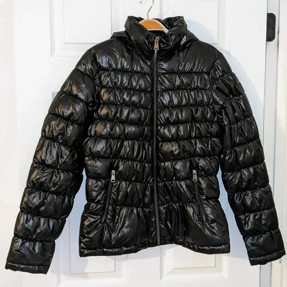 Kenneth Cole Puffer‎ Jacket Black Warm Size Small - Picture 1 of 9